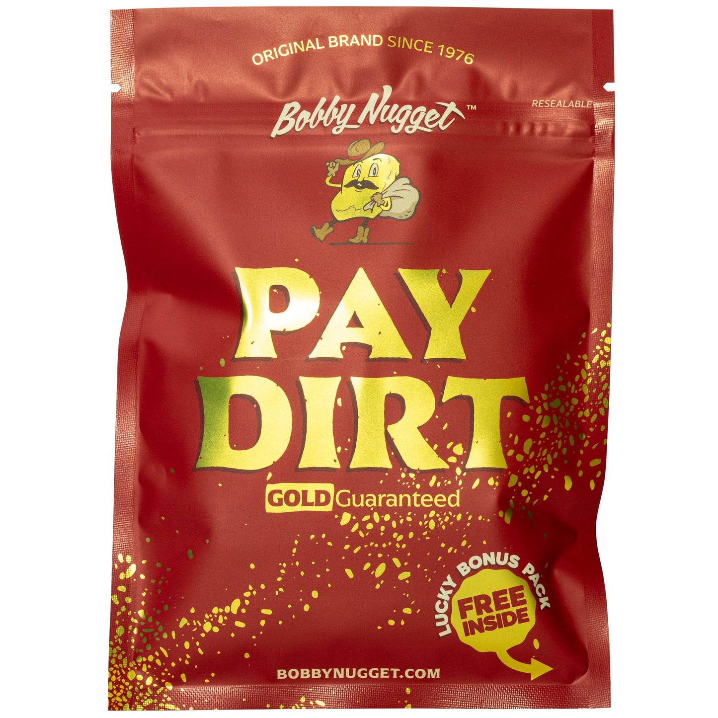 Bobby Nugget Gold Paydirt – Authentic California Pay Dirt with Lucky’s Bonus Bag
