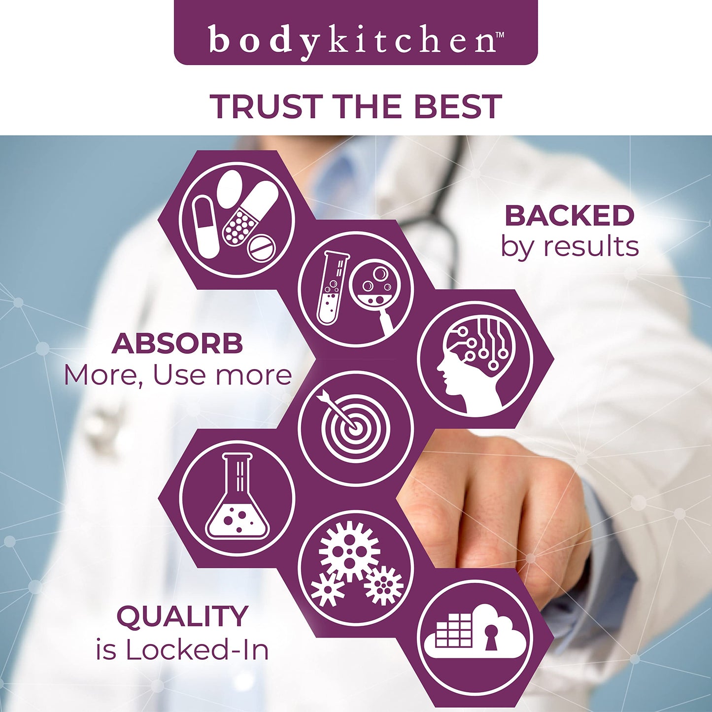 Body Kitchen Mega NAC 600 mg with Quercetin – Supports Respiratory Health & Immune Function (Veggie Caps, 2-Pack)