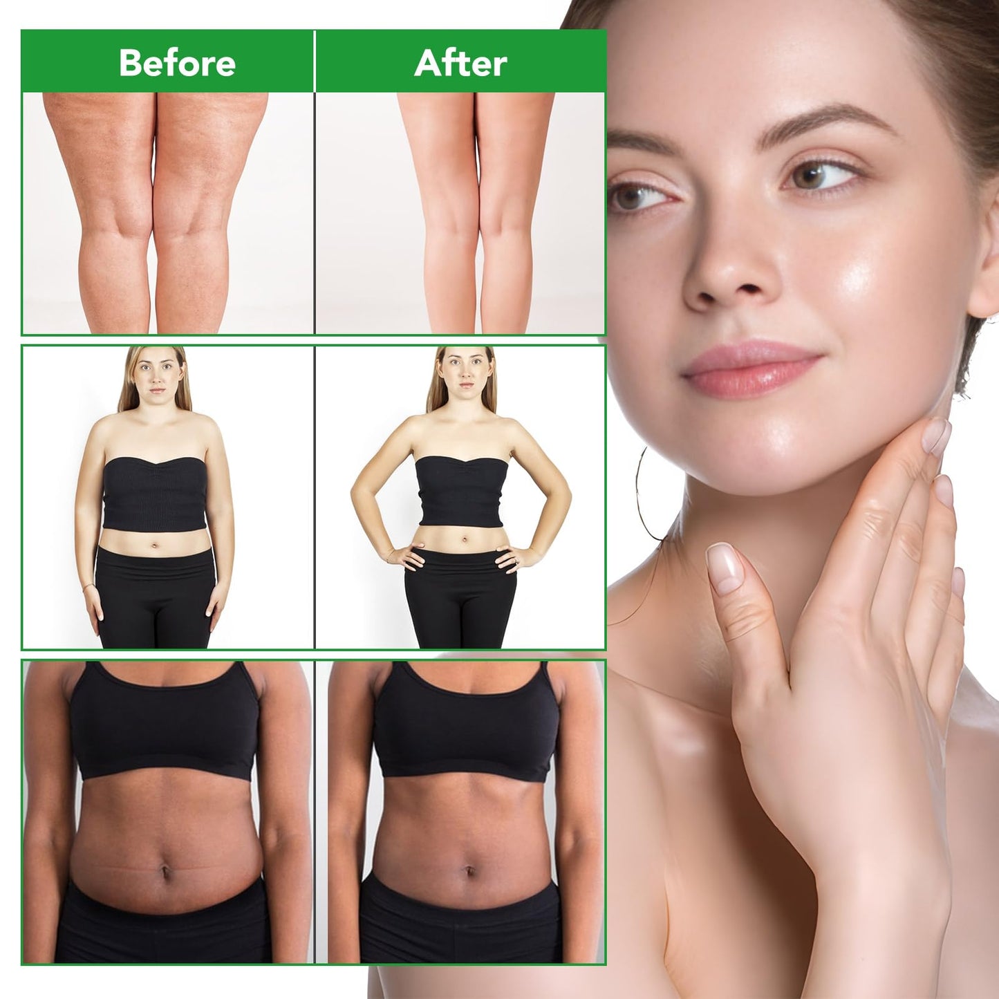 Body Oil Naturals Anti-Cellulite Massage Oil – Skin Tightening & Moisturizing (8.46 fl oz)