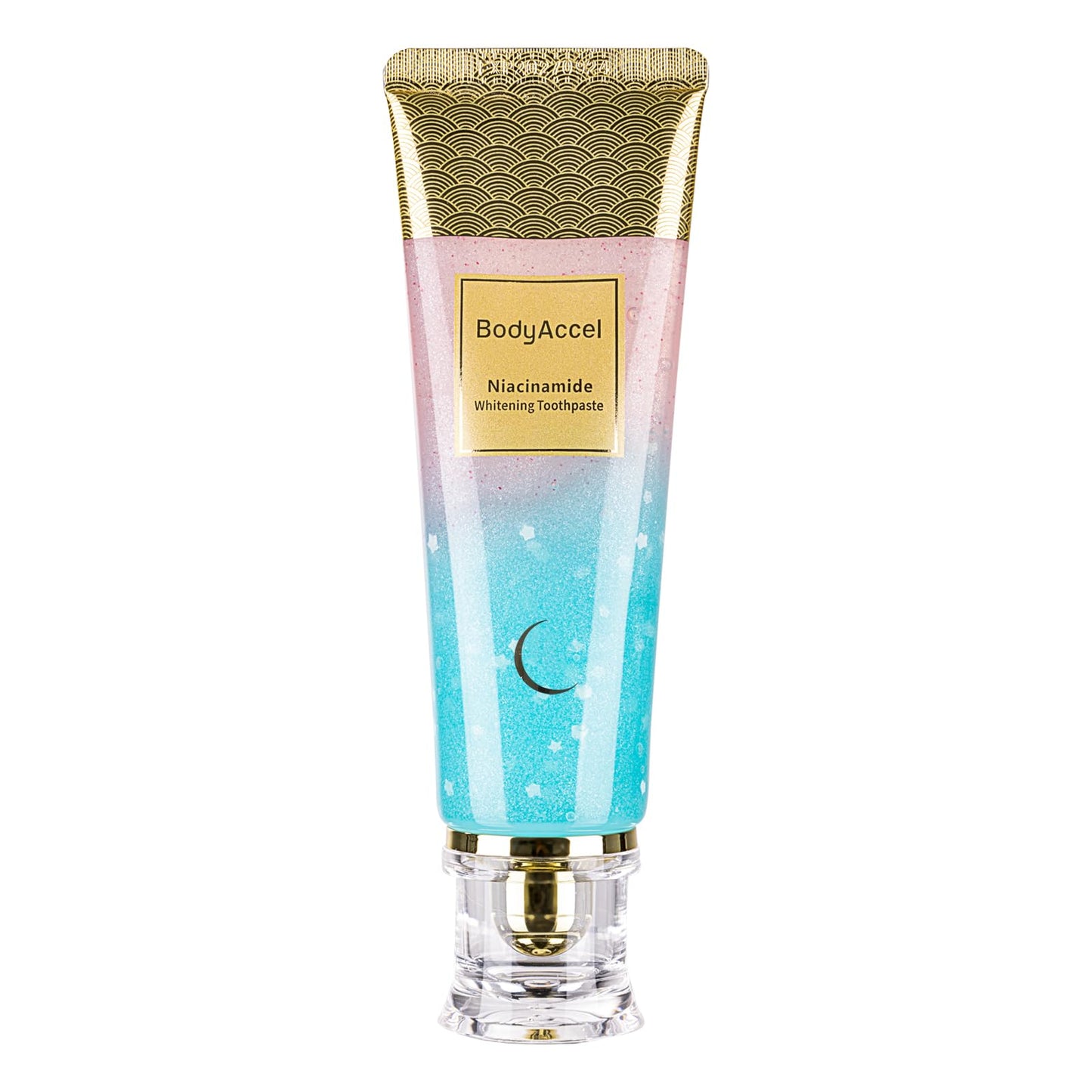 BodyAccel Niacinamide Whitening Toothpaste – Gentle Deep Stain Removal, Peach Flavor