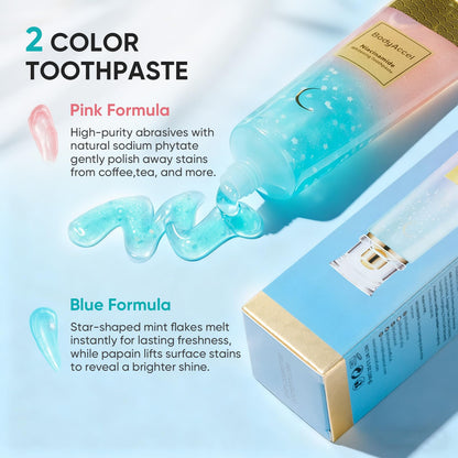 BodyAccel Niacinamide Whitening Toothpaste – Natural Whitening, Gentle Formula 2-Pack