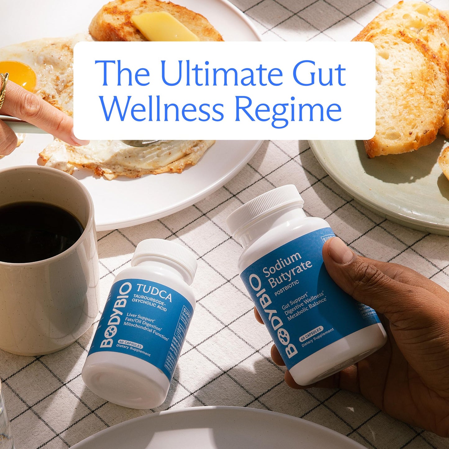 BodyBio Butyrate Postbiotic for Gut Health & Digestive Support | Calcium & Magnesium