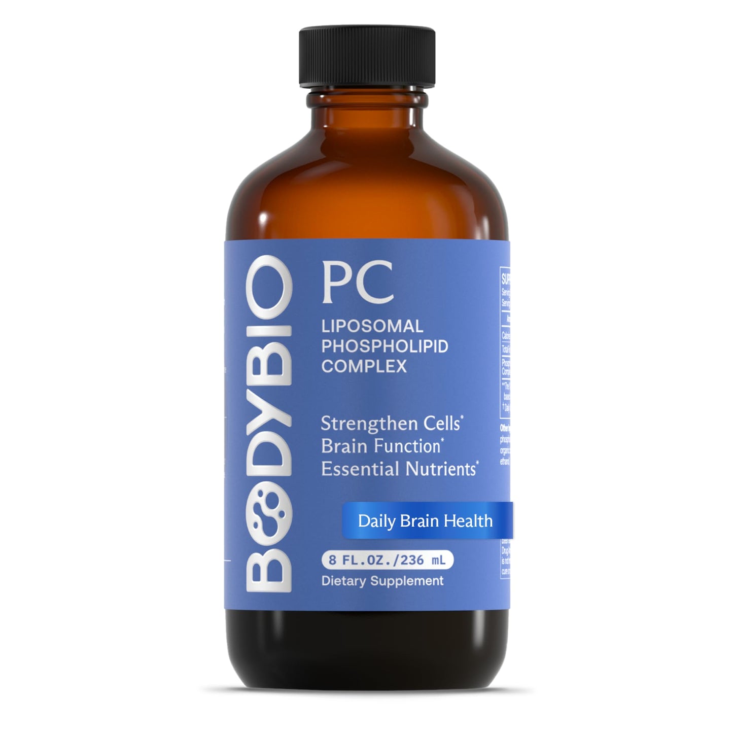 BodyBio PC – Phosphatidylcholine for Brain Health, Focus & Gentle Daily Detox