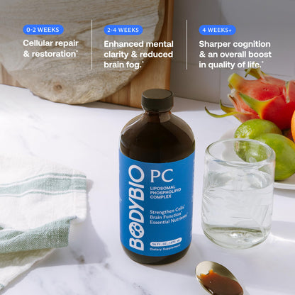 BodyBio PC – Phosphatidylcholine for Brain Health, Focus & Gentle Daily Detox