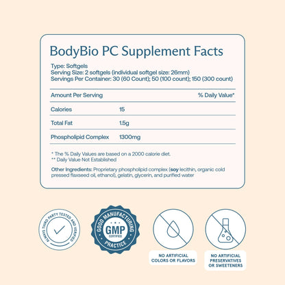 BodyBio PC – Phosphatidylcholine for Brain Health, Focus & Healthy Aging