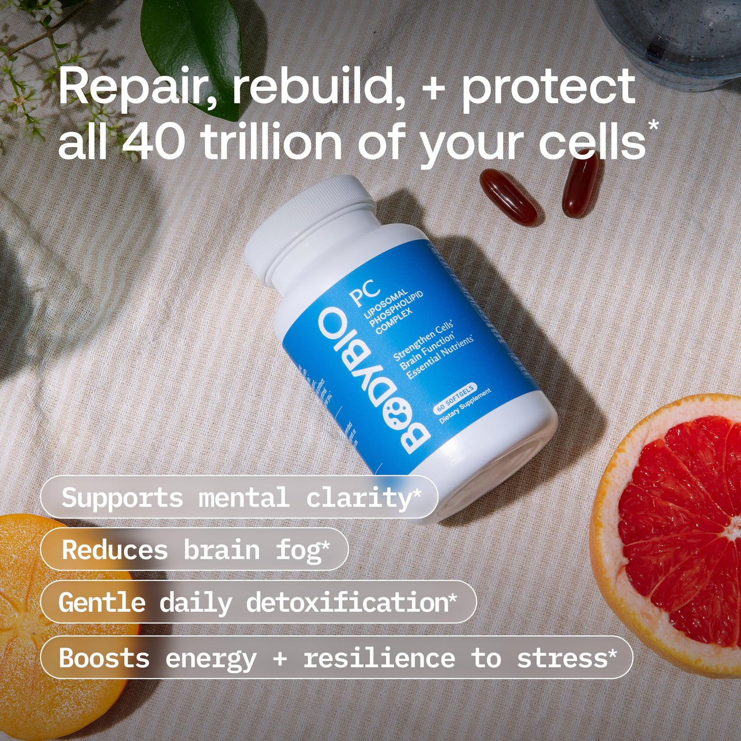 BodyBio PC – Phosphatidylcholine for Brain Health, Focus & Healthy Aging