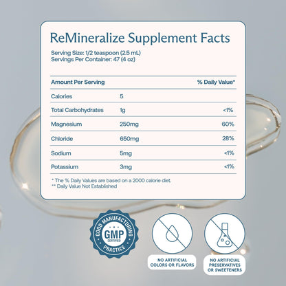 BodyBio ReMineralize - Concentrated Ionic Trace Minerals for Hydration (4 Fl Oz)