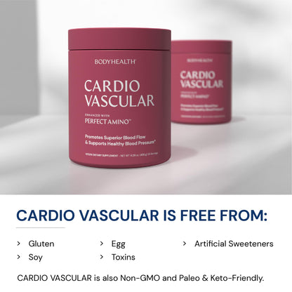 BodyHealth Cardio Vascular with PerfectAmino – Heart Health & Blood Flow (Chocolate)
