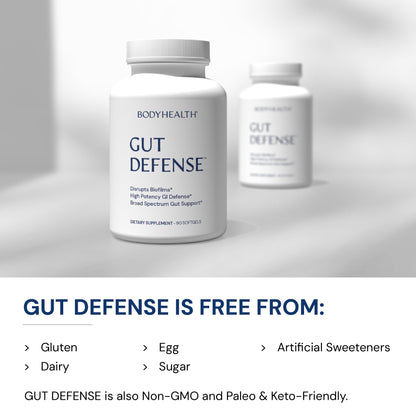 BodyHealth Gut Defense with PerfectAmino | Gut Health Support for Women & Men | GI Support Supplement - 90 Softgels