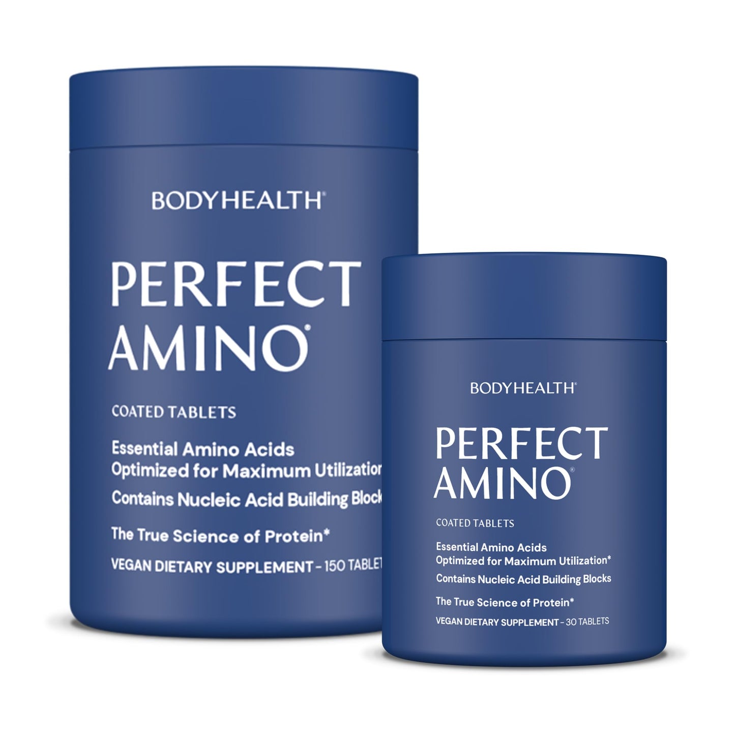BodyHealth PerfectAmino – Easy to Swallow Tablets | Essential Amino Acids + BCAAs, Vegan Protein (36 Servings)
