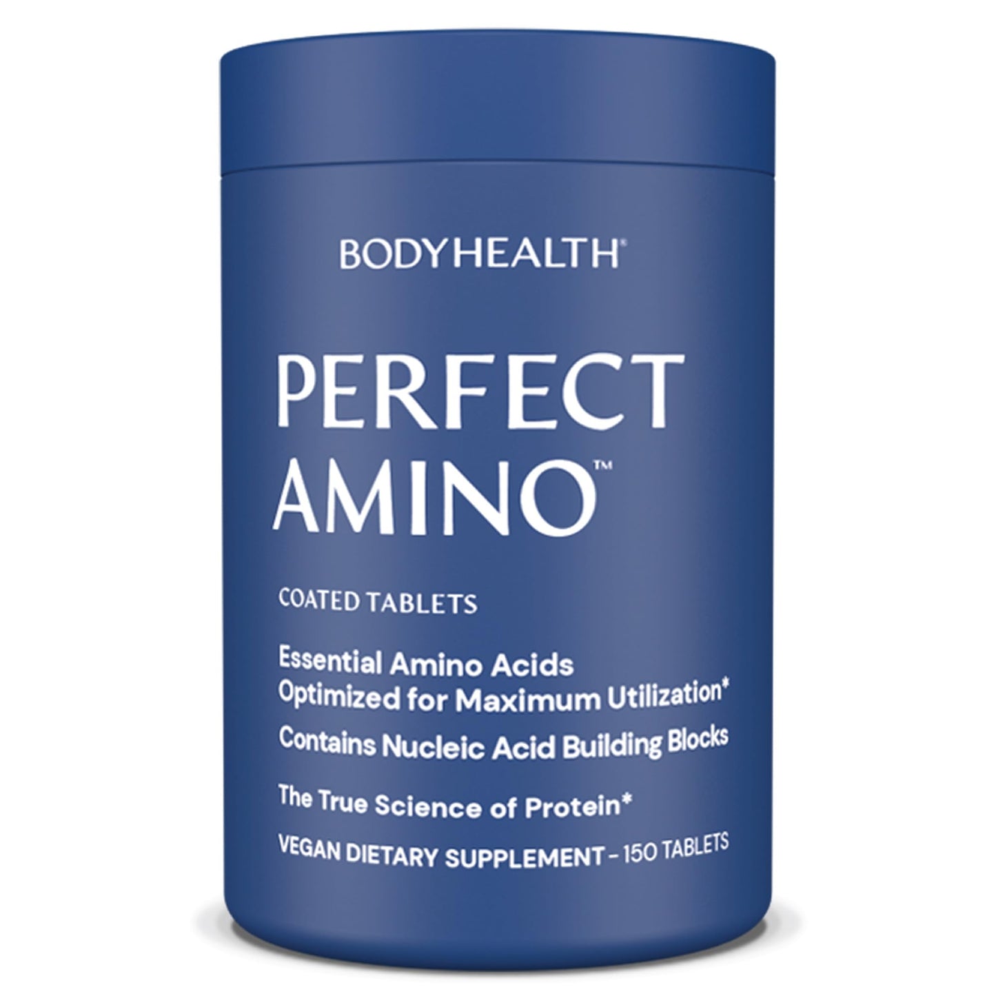 BodyHealth PerfectAmino 150 ct – Easy-to-Swallow Vegan Amino Acids with BCAAs for Muscle Recovery