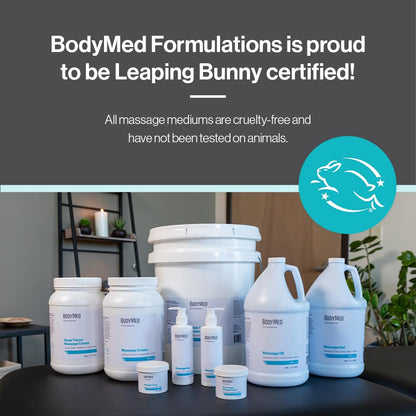 BodyMed Deep Tissue Massage Cream 4 oz – Fragrance-Free, All-Natural, Leaping Bunny Certified