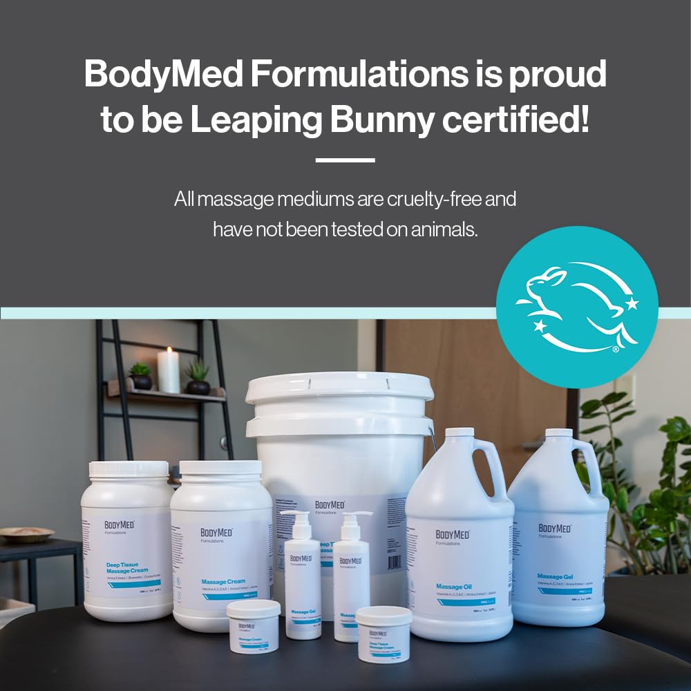 BodyMed Formulations Massage Cream 4 oz – Fragrance-Free, Arnica & Jojoba, Leaping Bunny Certified