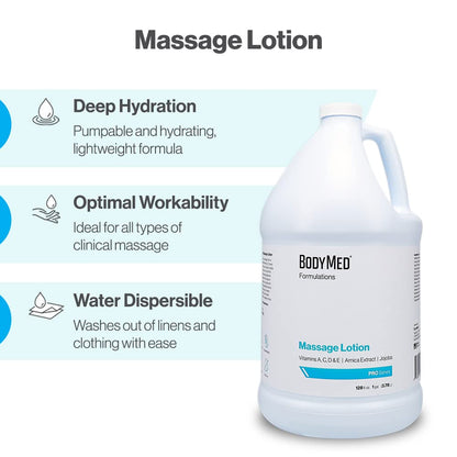 BodyMed Formulations Massage Lotion 8 oz - Fragrance-Free, Leaping Bunny Certified