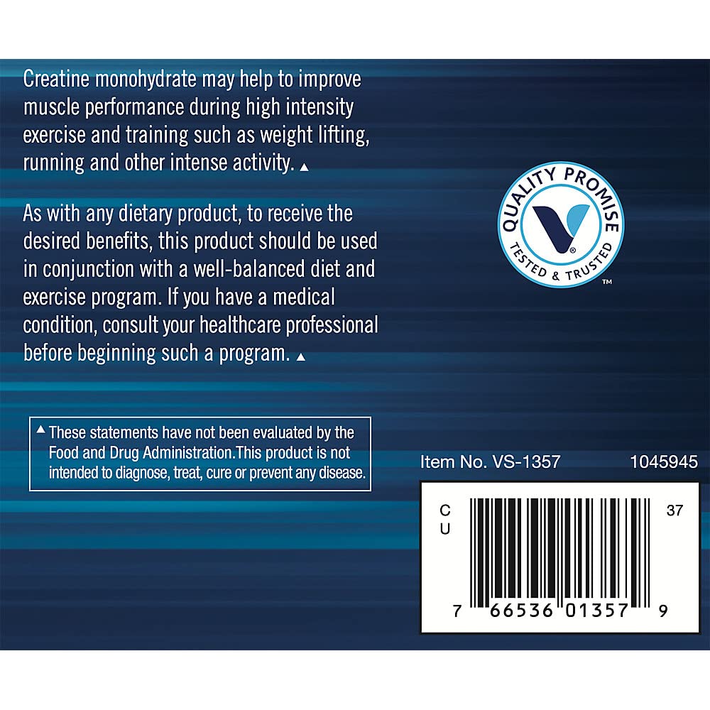 BODYTECH 100% Pure Creatine Monohydrate Powder — Micronized, Unflavored, 18 oz