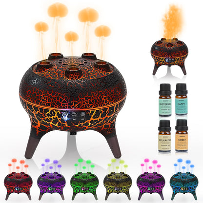 BOHOFAM Jellyfish Diffuser 250ML – Sound-Activated Mist, 7-Color Lights