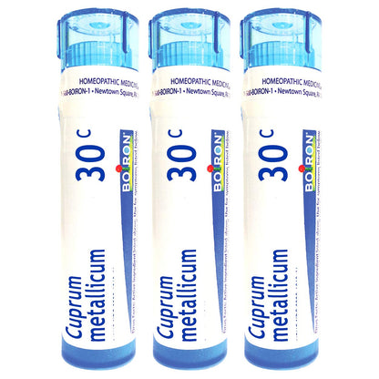 Cuprum Metallicum 30C Homeopathic – Sudden Muscle Cramps (Boiron) Pack of 3
