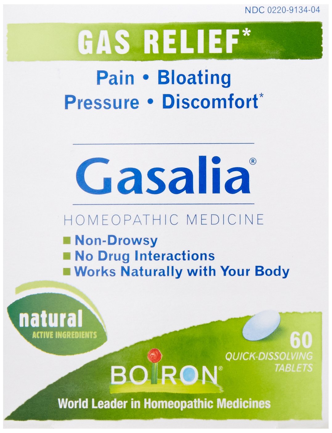 Boiron Gasalia 3 Pack – 60 Tablets Each | Homeopathic Gas Relief