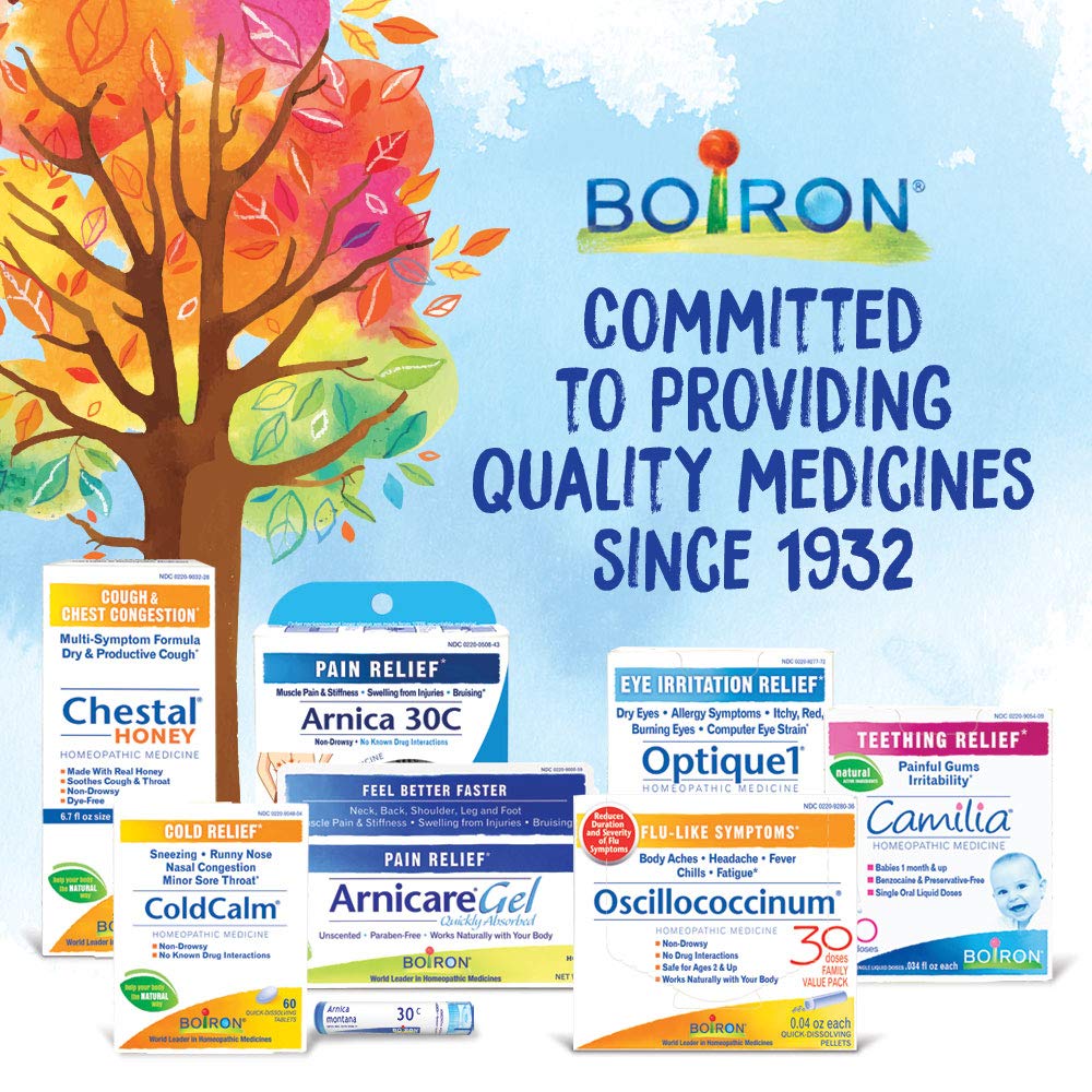 Boiron Nux Vomica 6C Homeopathic Remedy – Heartburn or Drowsiness (Pack of 3, 240 Pellets)