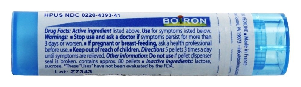 Boiron Rhus Toxicodendron 30C – 80 Pellets | Homeopathic Medicine | Poison Ivy