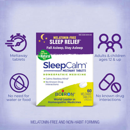 Boiron SleepCalm Tabs - 100 Count | Melatonin-Free Sleep Aid