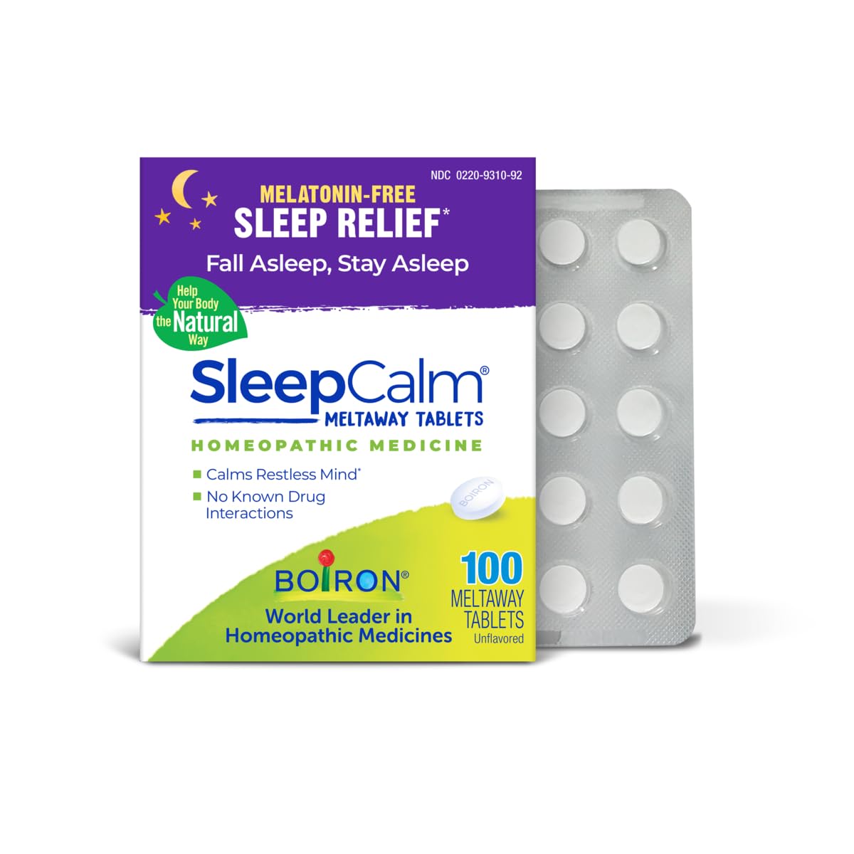Boiron SleepCalm Tabs - 100 Count | Melatonin-Free Sleep Aid