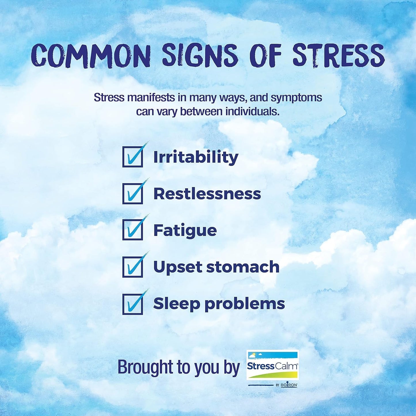Boiron StressCalm - Relief from Stress, Anxiousness, Nervousness, Irritability, and Fatigue | 60 Count Pack of 2