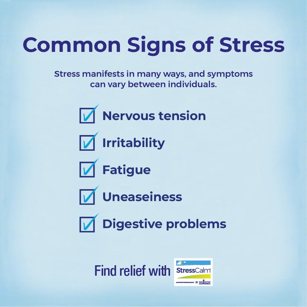 Boiron StressCalm Tabs — 100 Count | Non-Drowsy Stress Relief & Meltaway Tablets