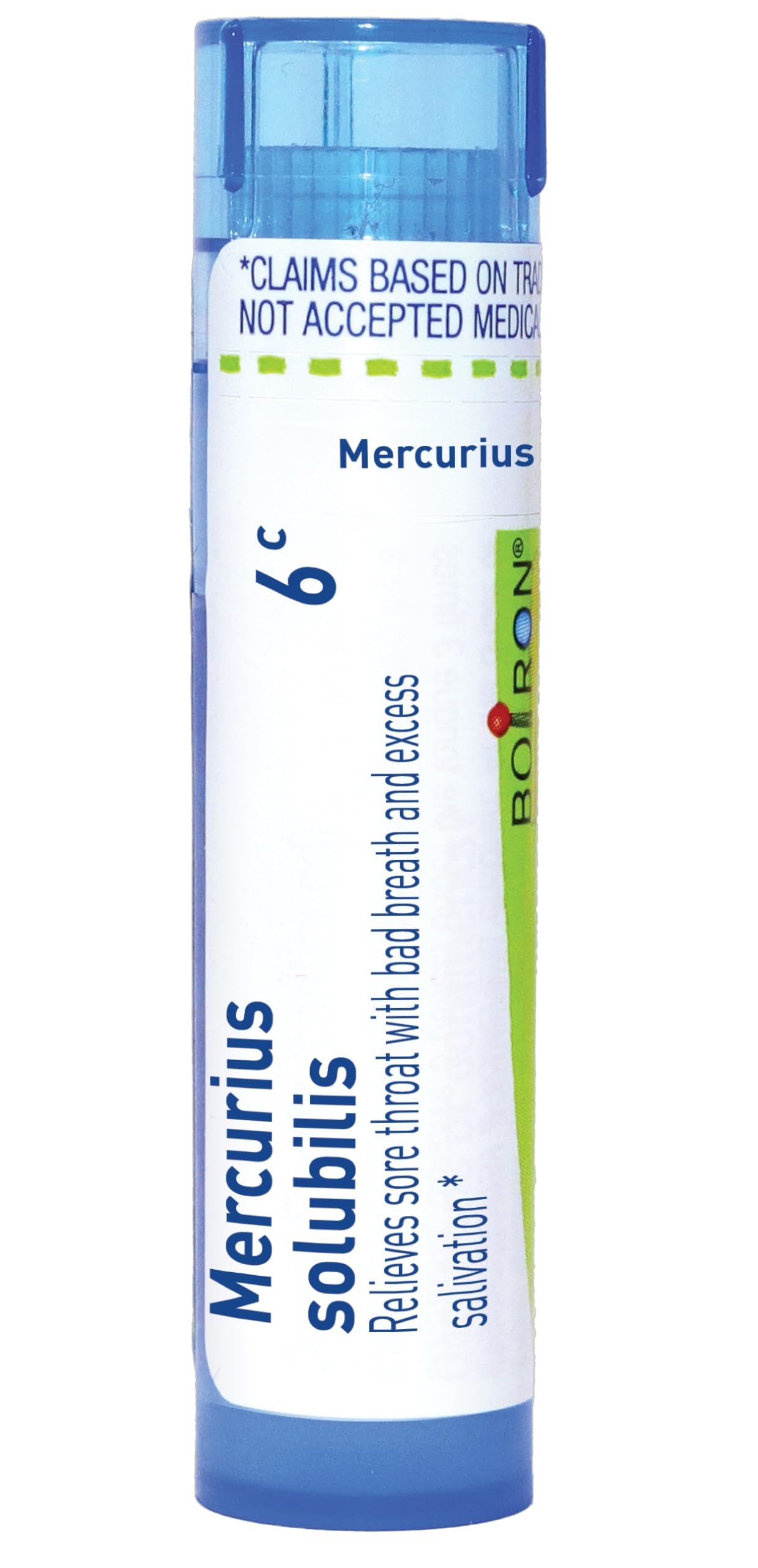 Mercurius Solubilis 6C – Boiron Homeopathic Sore Throat Medicine (80 Pellets)