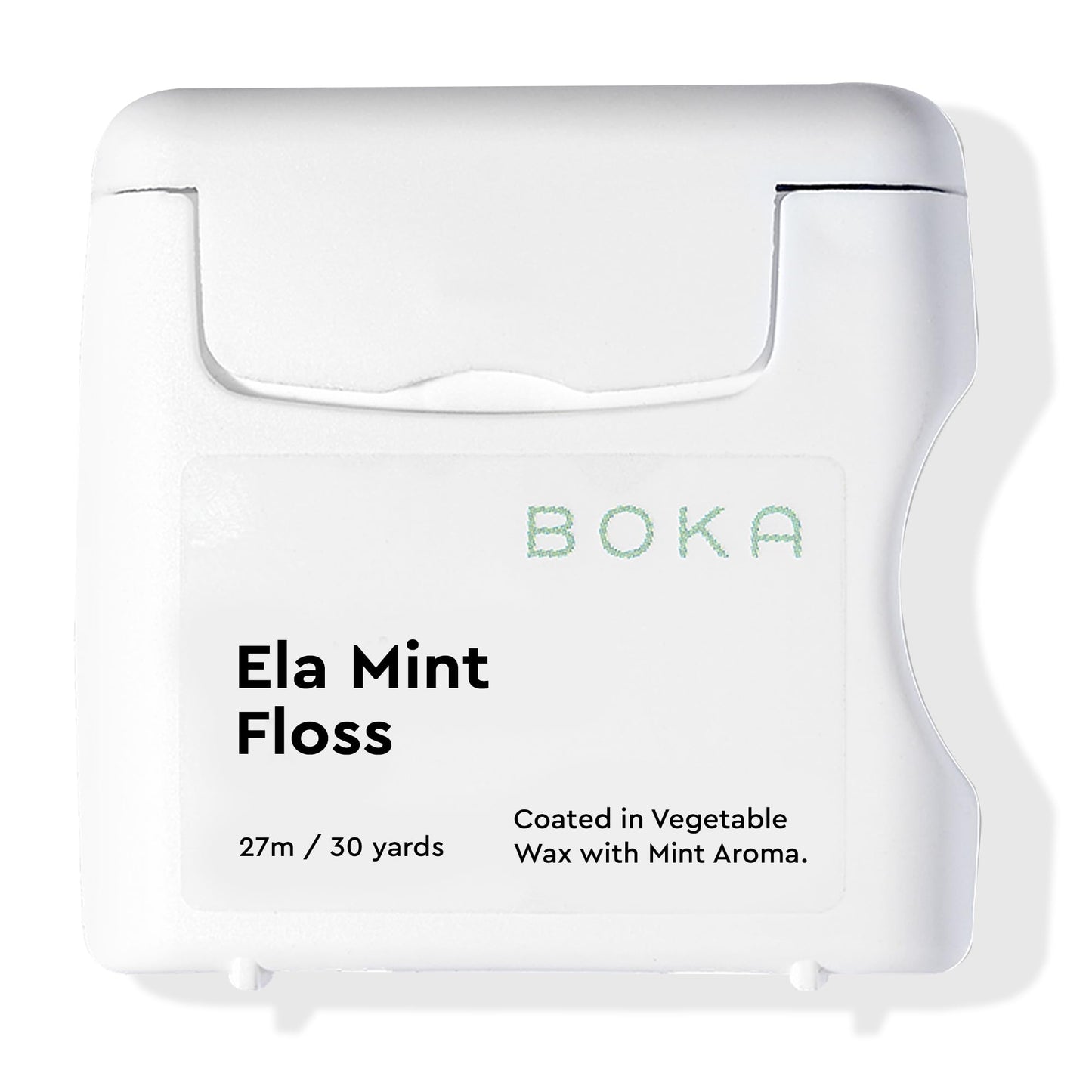 Boka Ela Mint Expandable Woven Dental Floss – Plant-Based Wax, Teflon-Free | 30 Yards
