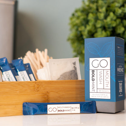 Bold Mint GO Travel Mouthwash Packets – Individual Mini Mouthwash for Fresh Breath – TSA-Approved Travel Size