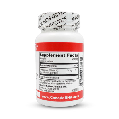 Boluoke Canada RNA Lumbrokinase for Circulatory Health - 30 Caps