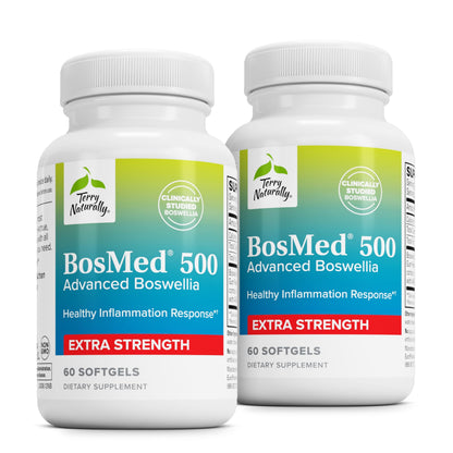 Terry Naturally BosMed 500 Boswellia Serrata – Lung Support, 60 Softgels (Pack of 2)