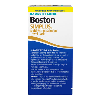 Boston Simplus Travel Kit & Lens Case – 3-Pack, 1 oz (30 mL) | Bausch + Lomb