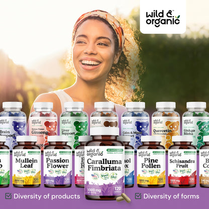 Wild & Organic Caralluma Fimbriata Capsules 1000 mg – Vegan, No Fillers | 120 Count