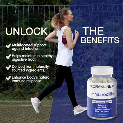 Oramune Support Supplement with Transfer Factor & Pure Colostrum – 60 Capsules