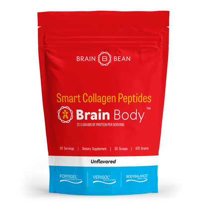 Brain Body Collagen Peptides Powder – Unflavored 678g | 30 Servings, 22g Protein