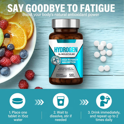 Hydrogen Water Tablets – Brain Health & Energy (12 ppm H2 with Magnesium)