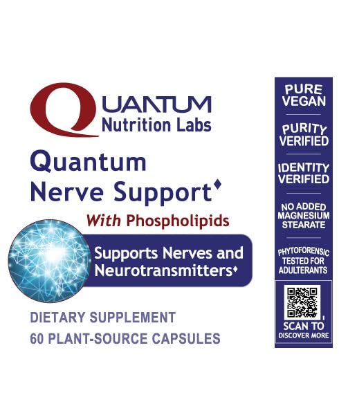 Quantum Nutrition Labs Nerve Support – Brain & Nerve Health Nootropic (60 Veggie Capsules)
