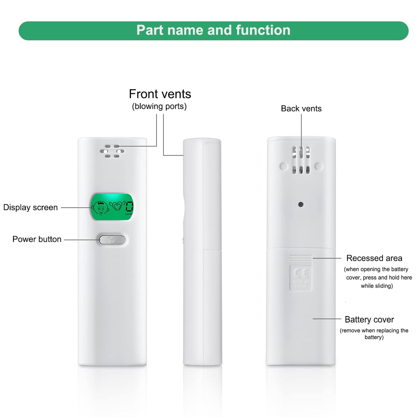 Professional Bad Breath Tester - Portable Odor Detector & Breath Smell Analyzer