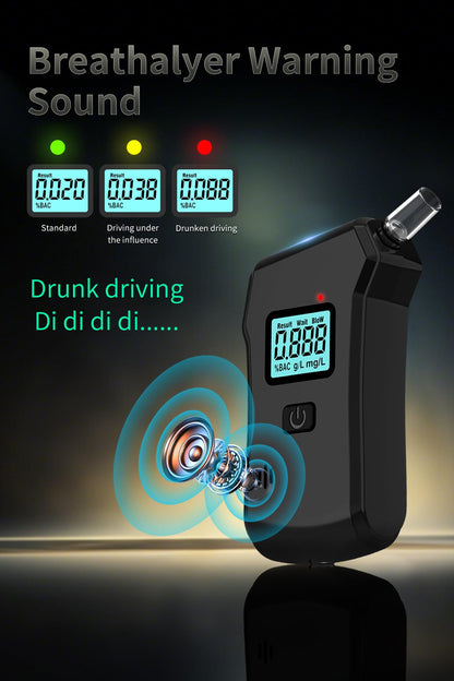 Breathalyzer 2025 – Portable, High-Accuracy Alcohol Tester with LCD Display | Personal Home Breathalyzer