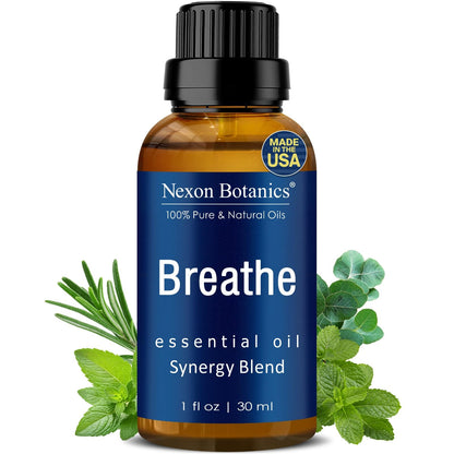 Breathe Essential Oil Blend 30 ml - Sinus Relief | Nexon Botanics