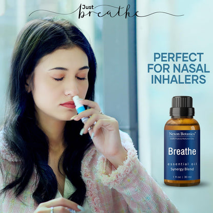 Breathe Essential Oil Blend 30 ml - Sinus Relief | Nexon Botanics