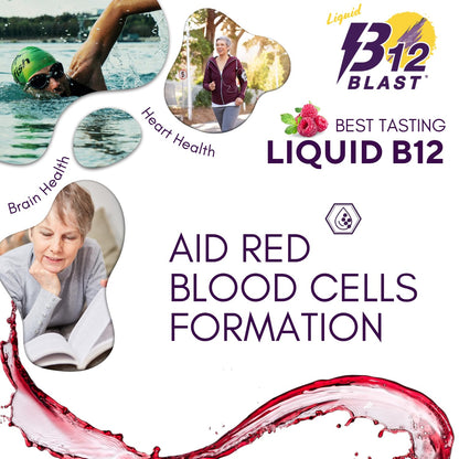 Bricker Labs B12 Blast Methylcobalamin 1000mcg | Vegan Liquid B12, 59 Servings