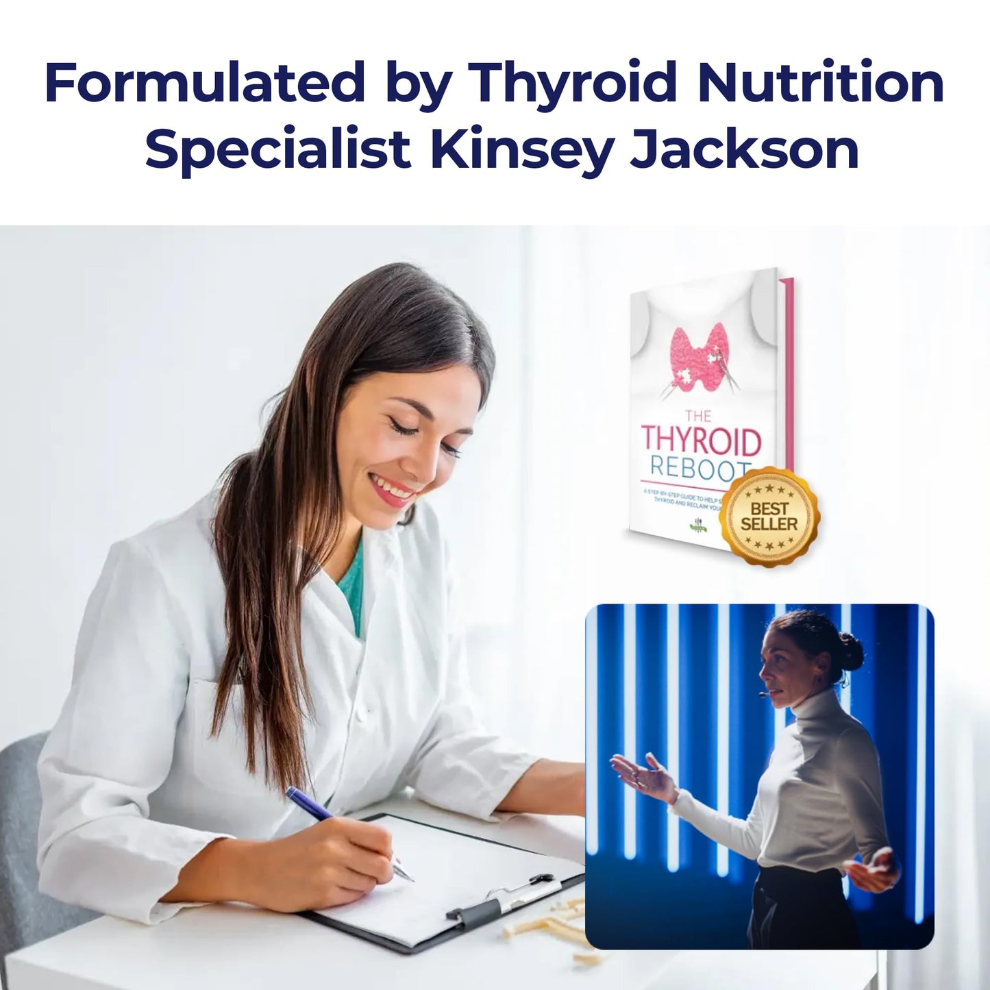 Bright Naturals Thyroid Renew – Women’s Thyroid Support with Zinc, Selenium, Copper, Ashwagandha & L-Tyrosine (60 Capsules)