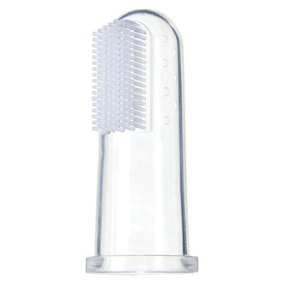 Brilliant Baby Finger Toothbrush – Silicone Gum Massager & Teether (3+ Months) – Clear