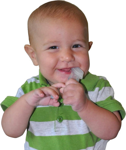 Brilliant Oral Care Baby's First Toothbrush – 2 Pack, Silicone Bristles, 4+ Months