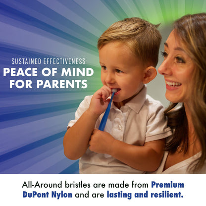 Brilliant Oral Care Kids Toothbrush – 3 Pack, Round Head, Ultra-Soft Bristles (Ages 5-9)