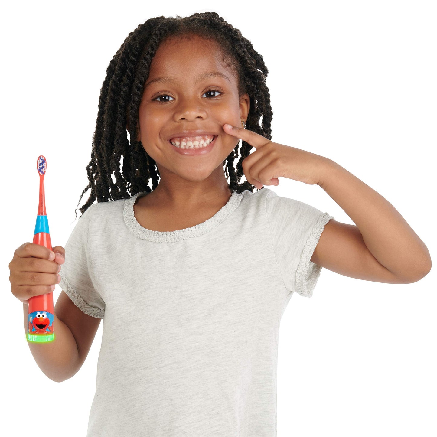 BriteBrush Sesame Street Elmo – Smart Kids Toothbrush with Game Time & Parent Check Light
