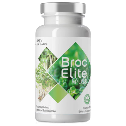 Broc Elite Plus by Mara Labs — Stabilized Sulforaphane Broccoli, Zero Glyphosate, 30 Veg Capsules